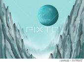 宇宙のイラスト - 惑星・衛星・準惑星・氷山・極寒