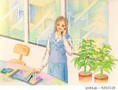 オフィス・観葉植物・ワークデスク・ワークチェア